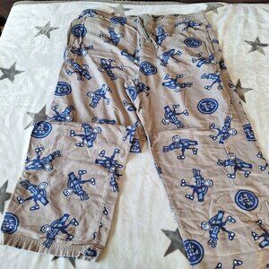 Life‎ Is Good Pajama Pants Men Medium Blue Golf Sleep Elastic Drawstring Pockets